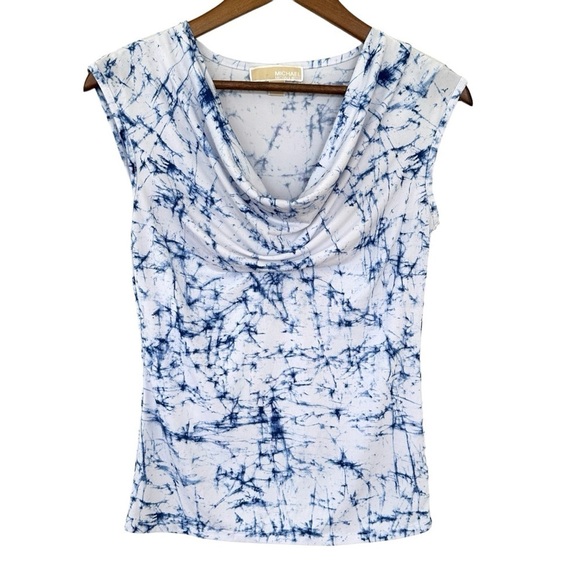 Michael Kors tank top with cowl neckline in a  stretch jersey knit - Picture 1 of 11